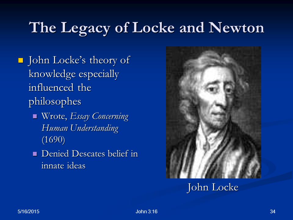 A discussion of john lockes theory of knowledge